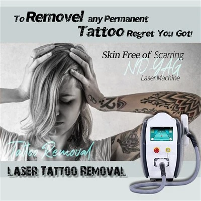 Q Přepnutý laserový odstraňovací stroj na odstranění tetování Nd Yag Skin Whitening Machine